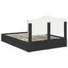 vidaXL Storage Bed with Headboard Black 150 x 200 cm Engineered Wood