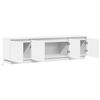 vidaXL TV cabinet with LED White 180 x 38 x 49 cm Engineered Wood