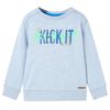 Kids' Sweatshirt Soft Blue Melange 104