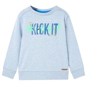 vidaXL Kids' Sweatshirt Soft Blue Melange 104