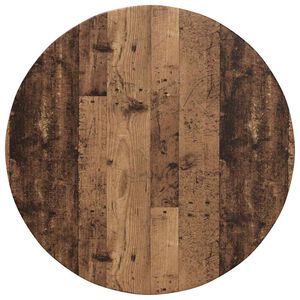 vidaXL Table Top &Oslash; 80 x 1.5 cm Round Engineered Wood Old Wood