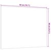 vidaXL Wall-mounted Magnetic Board White 50x40 cm Tempered Glass