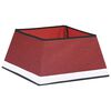 vidaXL Christmas Tree Skirt Red and White 48x48x25 cm
