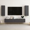 vidaXL 5 Piece TV Cabinet Set Grey Engineered Wood