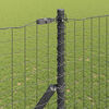 vidaXL Fence Post 12 pcs Grey Powder-coated steel