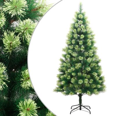 vidaXL Artificial Hinged Christmas Tree with Stand 180 cm