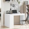 vidaXL Office Desk White 123.5x73.5x75 cm Engineered Wood