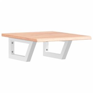 vidaXL Basin Shelf Wall Mounted Steel and Solid Wood Oak