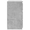 vidaXL Bed Cabinet Concrete Grey 40x35x62.5 cm Engineered Wood