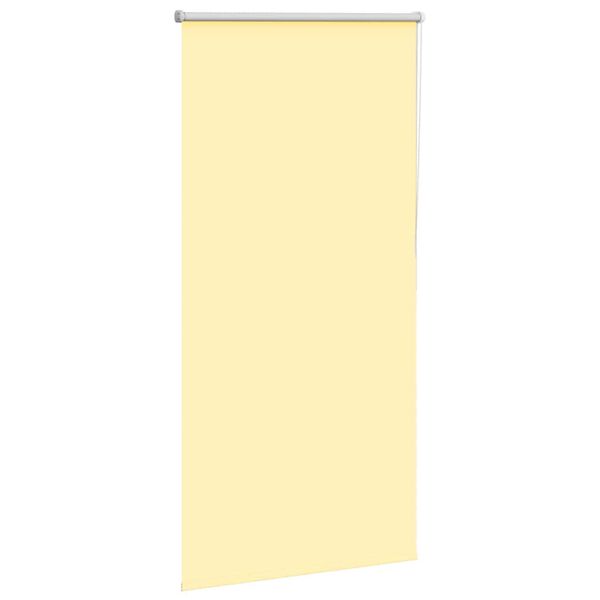 vidaXL Roller Blind Blackout Yellow 80x150 cm Fabric Width 75.7 cm Polyester