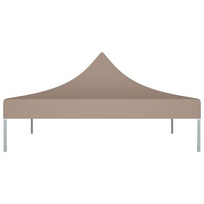 vidaXL Party Tent Roof 3x3 m Taupe 270 g/m²