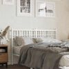 vidaXL Metal Replace Headboard White 120cm