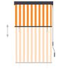 vidaXL Outdoor Roller Blind 100x250 cm White and Orange