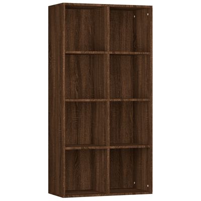 vidaXL Book Cabinet/Sideboard Brown Oak 66x30x130 cm Engineered Wood