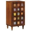 vidaXL Sideboard with Storage Walnut 40 x 33 x 75 cm Solid Mango Wood
