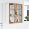 vidaXL Kitchen Wall Cabinet with Door Lucca Old Wood 80 x 31 x 100 cm