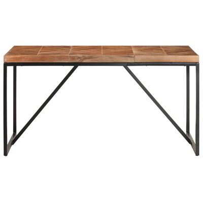 vidaXL Dining Table 140x70x76 cm Solid Acacia and Mango Wood