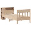 vidaXL Bookcase Bed without Mattress 75x190 cm Small Single Solid Wood Pine