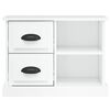vidaXL Bedside Cabinet High Gloss White 60x35.5x45 cm