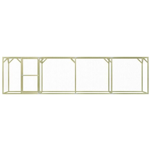 vidaXL Chicken Cage 1.5x6x1.5 m Impregnated Pinewood