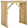vidaXL Bar Table | Green Impregnated | Impregnated Pinewood | Medium | Durable