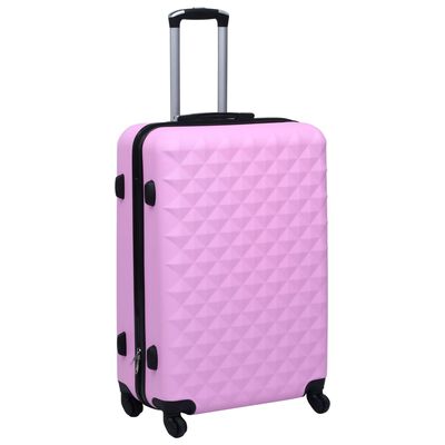 vidaXL Hardcase Trolley Set 3 pcs Pink ABS
