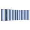 vidaXL Retractable Awning Manual Blue and White 400 x 300 cm