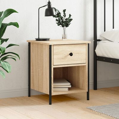 vidaXL Bedside Cabinet Sonoma Oak 40x42x50 cm Engineered Wood