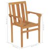 vidaXL 5 Piece Garden Dining Set Solid Teak Wood