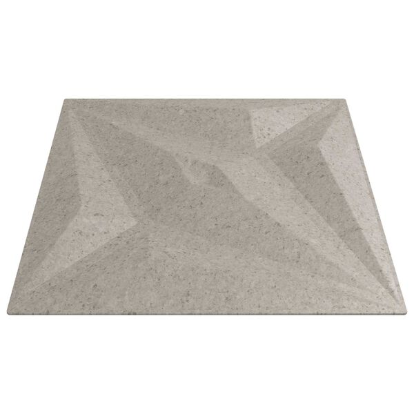vidaXL Wall Panels Star 48 pcs Star Beton 50 x 50 cm XPS Foam