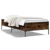 vidaXL Bed Frame without Mattress Smoked Oak 75x190 cm