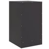 vidaXL Bedside Cabinets 2pcs Black 34.5x39x62 cm Steel