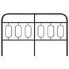 vidaXL Metal Headboard Black 150 cm