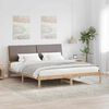 vidaXL Bed frame Brown and taupe 180 x 200 cm Solid pine wood