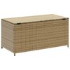 vidaXL Garden Storage Box Mix Beige 190L Poly Rattan
