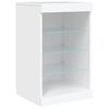 vidaXL Sideboard with LED Lights White 41x37x67 cm