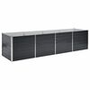 vidaXL Raised Bed | Anthracite | Galvanised Steel | 320 x 80 x 77 cm