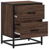 vidaXL Bedside Cabinet Brown Oak 40x31x50 cm Engineered Wood