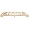 vidaXL Bed Frame Brown 200 x 220 cm Solid Pine Wood