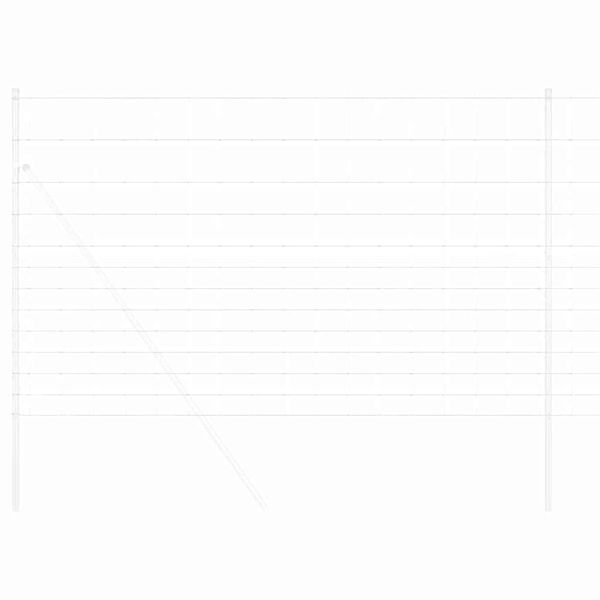 vidaXL Field Fence Grey 1.5 x 10 m Steel