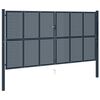 vidaXL Fence Gate Anthracite 404x200 cm Steel
