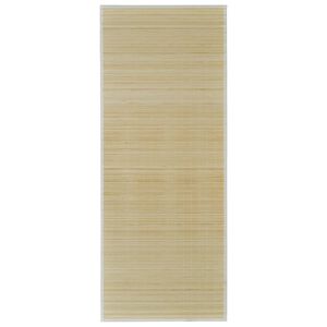 Rectangular Natural Bamboo Rug 120 x 180 cm