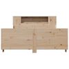 vidaXL Bed Frame without Mattress 150x200 cm King Size Solid Wood Pine