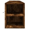 vidaXL TV Wall Cabinet with LED Smoked Oak 180x31x39.5 cm