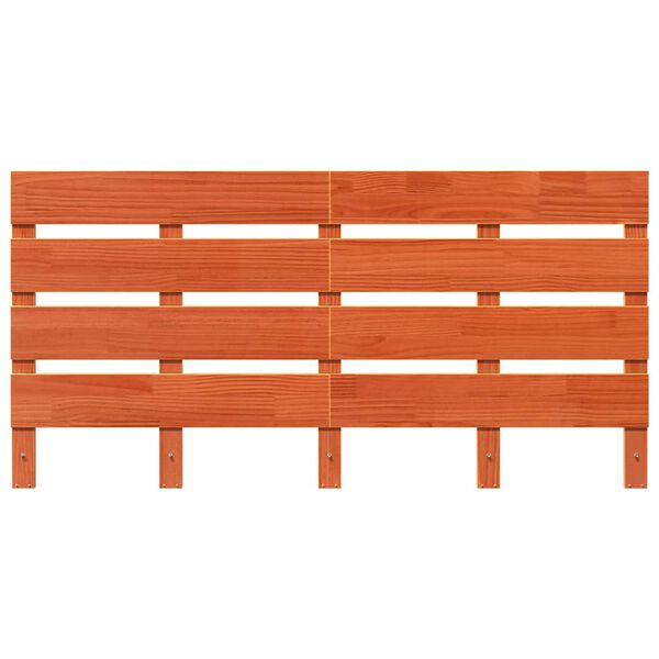 vidaXL Headboard Brown 140.5 x 3 x 80 cm Solid Pine Wood