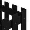 vidaXL Garden Planter with Fence Design Black 40x40x40 cm Solid Wood Pine