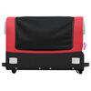vidaXL Bike Trailer Black and Red 45 kg Iron