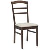 vidaXL Dining Chair 2 pcs Light Brown and Light Solid Wood