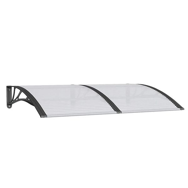 vidaXL Door Canopy Black 150x100 cm Polycarbonate