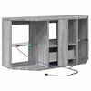 vidaXL Corner LED TV Cabinet Wall-mounted Grey Sonoma 106 x 40 x 50 cm